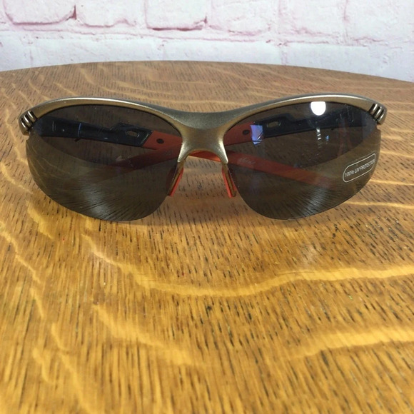 Gray and Orange Frame Sunglasses - Picture 4 of 4